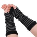 Men Thin Fashion Sun UV Protection Warmer Long Arm Sleeves Cycling Running Fishing Climbing Driving Hand Cover Striped Korean INS Fashion Sports Arm Sleeves Women. 