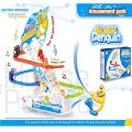 Funny Penguin Slider Racing Track Flash Lights & Music Battery Operated Toy. 
