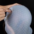 Highlight Cap, Ularma Professional Salon Reusable Hair Colouring Highlighting Dye Hat with Hook (Clear). 