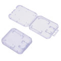 10Pcs Clear Plastic Memory Card Case stick Micro SD TF Card Storage Box Protection Holder NMGM. 
