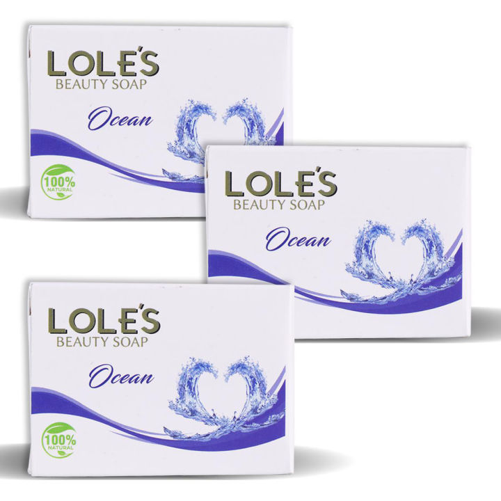 (Pack Of 3) 𝐖𝐁𝐌 𝐋𝐨𝐥𝐞𝐬 Soap Ocean - 75G Anti-Bacterial Soap Bar