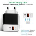 Quick Charger 3.0 USB Charger For Samsung A51 A71 A90 A32 A22 5G Huawei P40 P30 P20 QC 3.0 Fast Wall Charger USB C Type C Cable. 