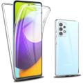 For Samsung Galaxy Galaxy A52 Cover Shockproof 360 Degree Full Body Protection Phone Case Crystal Clear Hard PC Back Cover & Soft TPU Silicone Front Case. 