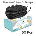 Kids Surgical Face Masks Plain 50 Pcs   Disposable Kids Face Mask, Child Size, Ear Loop. 