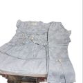 Baby Girls Cute Grey Dress Embroidery Shirt With Designing Trauser For 1 to 4 years. 