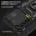 Lereach For Samsung Galaxy A73 5G Thick Armor Mobile Phone Case TPU+PC Hard Ring Car Ring Bracket Shockproof Back Cover Camera Protection. 
