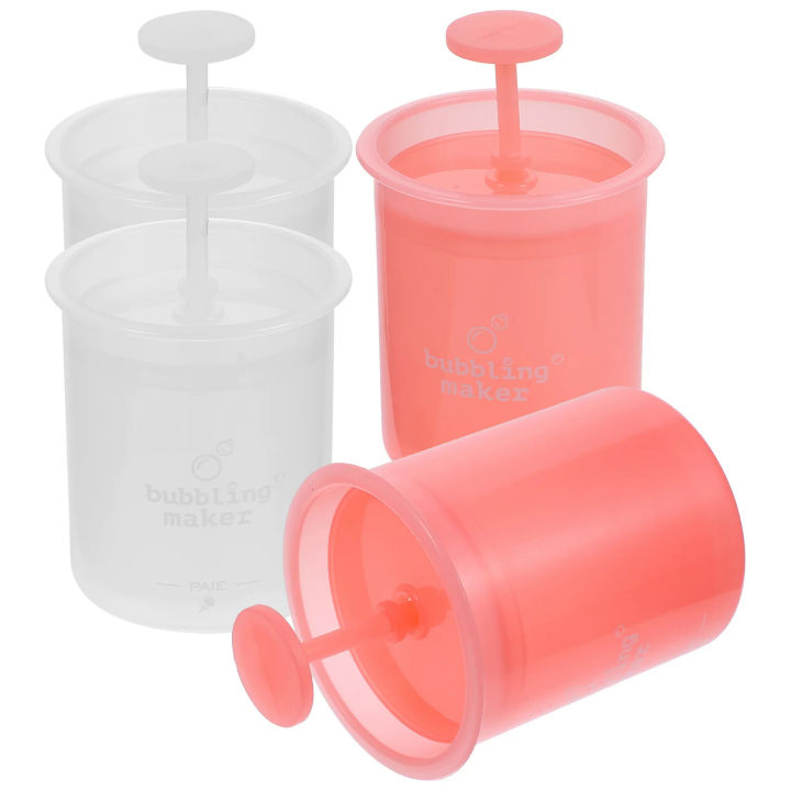 4 Pcs Clean Facial Cleanser Foamer Travel Face Shower Gel Foaming Tool Pp Maker