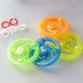 ODILOT Drawstring Flywheel Drawstring Flash Spinning Top Glow UFO Child Toy Childhood Gift. 