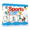 Premium Laminated Early Learners Sports Large Flash Cards Export Quality Size: "7.0 x 9.5" Easy way of Learning for Child. 