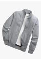 Men's Satin Bomber Jacket with Simple Design and Smooth Finish. 