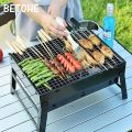 FOLDING Barbecue Grill, BBQ / BAR B Q Portable Grill - BLACK. 