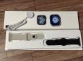 Series 11 Style Smart Watch with 2 Straps & Wireless Charging | Black & Silver Straps | Touch Display. 