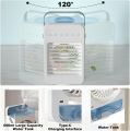 Portable Air Conditioners Cooler, 4IN1 Portable AC mini Fan, 120°Oscillating Evaporative Personal Air Cooler with 4 Speeds, LED Light,2 Humidify,2/4/6H Timer,Low Noise,Desktop Office, Home, Bedroom UK IMPORT. 