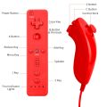 Remote Controller and Nunchuck Joystick Compatible for wii/wii u (Red). 