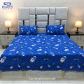 Beddy's Studio Soft Cotton Printed Space Design Kids Bed Sheet Set With Pillow Cases  Colorful 3d Bedsheets For Kids. 
