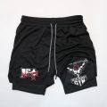 Anime Baki Hanma Gym Shorts Men Women Fitness Manga Print 2 in 1 Sports Performance Shorts Workout Quick Dry Mesh Short Pants. 