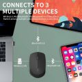 Rapoo M100G Multi-Device Bluetooth Wireless Mouse 1300 DPI Silent 3 Buttons Mute Mice Quiet 2.4G Mouse for Laptop Tablet PC Mac. 