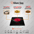 Glam Gas Hot Glow B-120 2200W Infrared Ceramic Cooker with Fast Heating & Energy Saving Technology. 