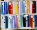 Rainbow silicone case of iphone. 
