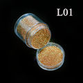 1 bottle Black White Shinning Dazzling Nail Glitter Powder Gel Polish Holographic Pigment Nail Art Dust Manicure Decor CH26/48-1. 