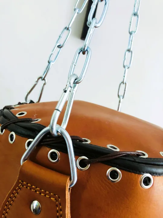 100cm%20-%20VINTAGE%20TAN%20LEATHER%20BOXING%20GYM%20PUNCH%20BAG%20-%20RETRO%20-%20Image%205