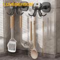 Kitchen Utensil Hook 360 Rotatable Jellyfish Hanger with 6 Hooks Multi-functional Kitchen Utensil Storage Hook Holder Organizer for Home less Than Space-saving Utensil Organizer. 