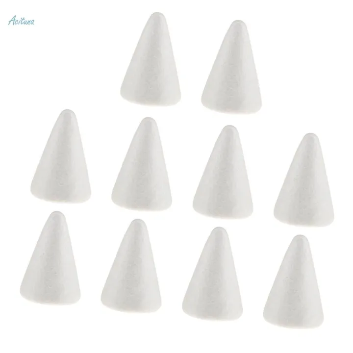 20Pcs%2068mm%20White%20Cone%20Shape%20Styrofoam%20Foam%20Craft%20Polystyrene%20Material%20DIY%20-%20Image%203