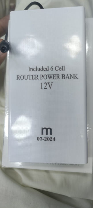 WiFi Router  Power Bank 12 Volts 1A 1.5A Tp Link Tenda PTCL Fiber 12v Router