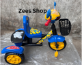 Minions Single Seat Tricycle with Front basket back Box and Lights Music. 