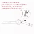 OLEVS Fashion Leather Black Brown Men Watch Strap 20cm. 