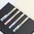 School ballpoint pen Japanese rice 0.5 0.38 millimeter black/red/blue 6/8 pieces/set Kawaii Muji gel pen millimeter ink Japanese color pen office and school stationery Buried Buzie. 