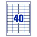 100 Sheets A4 Size - 40 Label Sticker Per Sheet. 