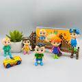 CooComelon Character Friends & Family, 6 Figure Pack -  Toys for Babies and Toddlers - 6 Inch. 