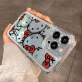 tty 2 Cartoon Ki XR 7 12 13 14 13Sanrio Full Screen Cute Hello Kitty Transparent Phone Case for iPhone 15 PRO MAX 11 PRO XS8 Plus Years Old. 