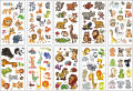 【AiBaby Store】10pcs/set Tattoos Stickers Cute Animails Fake for Kids Body Hands Tatouages Et Art Corporel Tatuaze Dla Dzieci. 