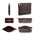 Zoeva 15 PCS Makeup Brushes With Premium Leather Pouch. 