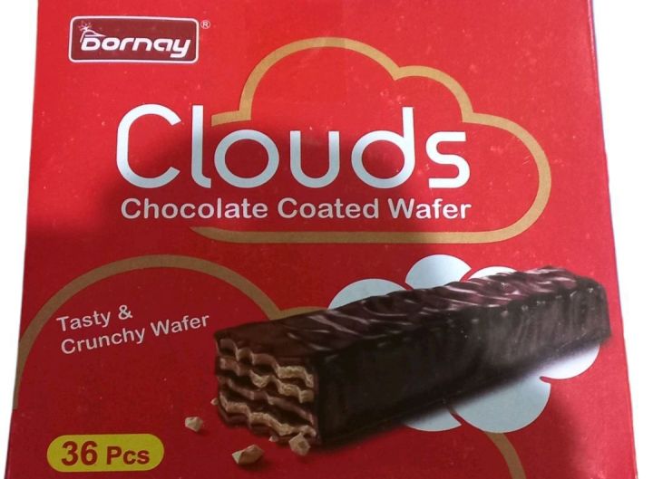 CLOUDS CHOCOLATE COATED WAFER 36 PCS ( PACK OF 3)