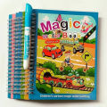 Magic Water Book, Water Drawing Book, Reusable Doddle Book with Pen for Kids. 