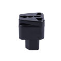 IEC 320 C14 to universal Female  Adapter AC  Plug Connector, Black. 