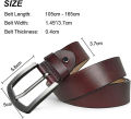 COWATHER Men Dress Casual Belts with Genuine Leather Classic Belt for Men 3.8CM Wide Belts. 