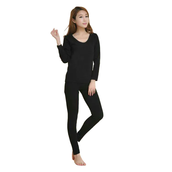 Women%20Ladies%20Girls%20Premium%20Full%20Body%20Suit%20Thermal%20Body%20Warmer%20BLACK%20Tight%20Stretchable%20Innerwear%20Winter%20Warm%20Long%20Johns%20Trouser%20Pajama%20Full%20Sleeve%20Shirt%20BLACK%20Color%20-%20Image%202