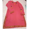 beautiful stylish khaddar shirt for girls. 