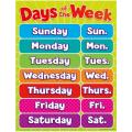Days Of The Week Poster Panaflex Home School Decoration. 