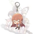 Steins Gate Anime Key Chain Women Makise Kurisu Okabe Rintarou Keychain Man Acrylic Key Ring Pendant Cute Key Holder Ornament. 