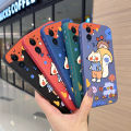 JIUMOO For iPhone 5s Case Thin New Design Case Side Phone Case Square Edge Silicone Casing Cartoon Fox Full Back Cover Camera Cases Shockproof Protection Softcase. 
