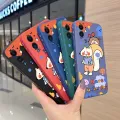 JIUMOO For iPhone 5s Case Thin New Design Case Side Phone Case Square Edge Silicone Casing Cartoon Fox Full Back Cover Camera Cases Shockproof Protection Softcase. 
