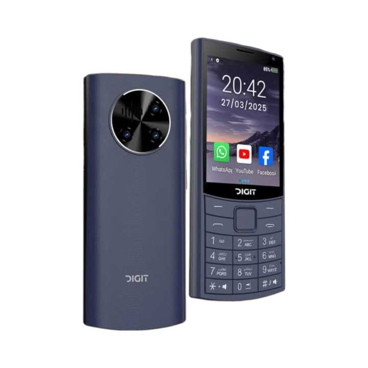 Digit 4G Edge - 3.2 Inch Touch Display - Google Playstore, 2GB Ram & 16GB Memory, Dual Sim 4G, Wifi, Hotspot, 2500mAh Battery With high charge cycle, type c charging, Official PTA Approved with 1 Year brand warranty