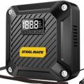 STEELMATE T5 Air Compressor Pump Portable & Powerful Tire Inflator 12V DC with Digital Pressure Gauge, Auto Shut Off, Emergency LED Light for Car, Bicycle, Balloons and Other Inflatables. 
