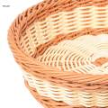 Rattan Bread Basket Wicker Woven Round Storage Basket Kitchen Bread Box Fruit Plate Trays Toys Storage Boxes Organizer Home Decor. 