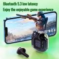 ENC Noise Cancelling Tws Wireless 5.3 Bluetooth Earbuds HiFi Stereo Sports Headphones with Digital Display Charging Case. 